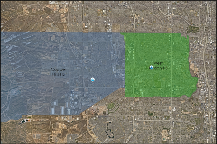 Copper Hills High School boundaries